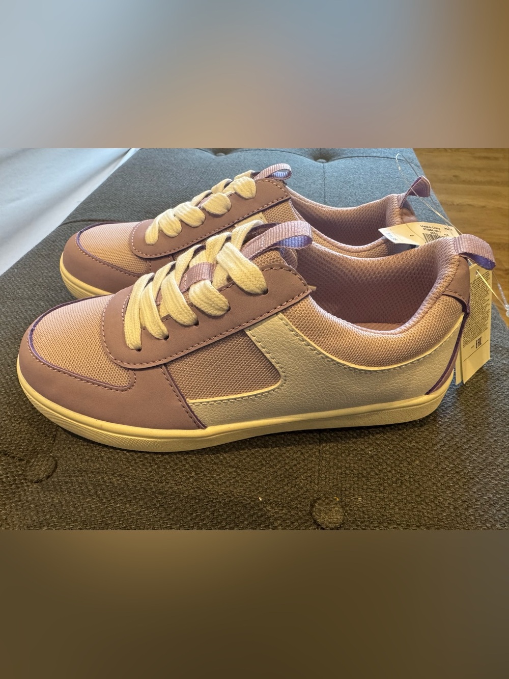 GAP Kids Pink and White Lace-Up Sneakers
